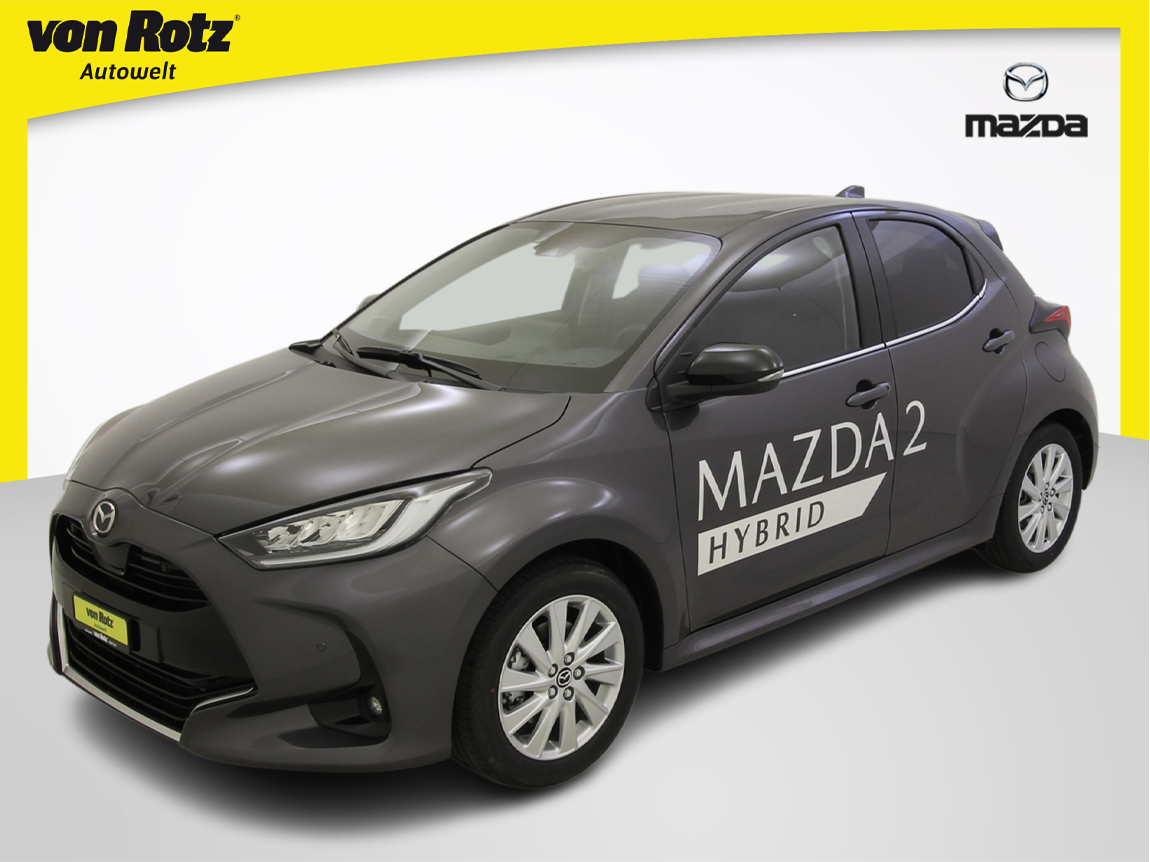 Leihgabe von Toyota: Mazda 2 Hybrid - ziemlich klein, aber