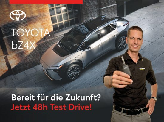 48h Testfahrt buchen - Elektromobilität erleben mit dem Toyota bZ4X - Auto Welt von Rotz AG 2